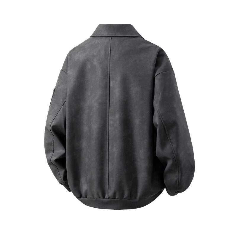 Men's transitional jacket with an innovative design and multifunctional zip pockets Lune London