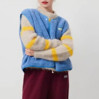 Trendy women's vest with fleece lining and practical pockets Lune London