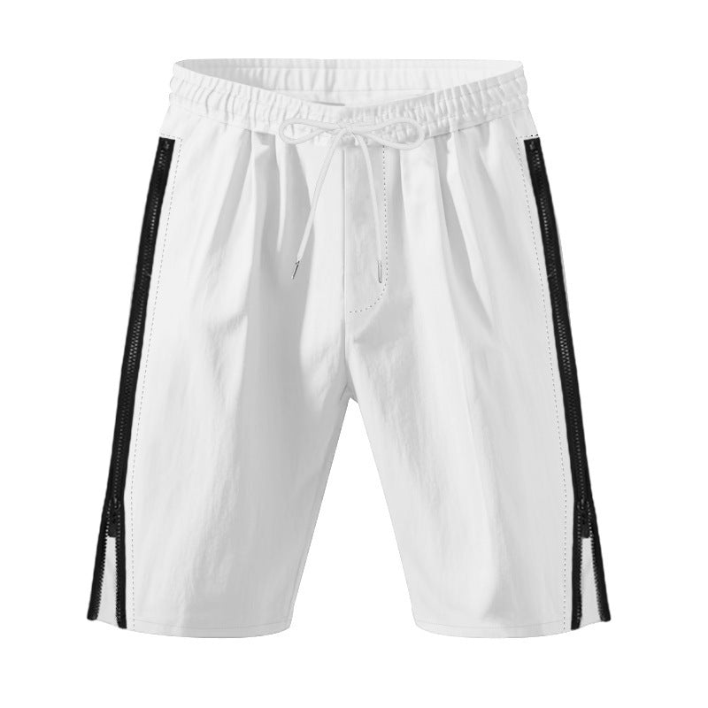 Shorts cargo sportives pour hommes avec taille ajustable et poches zippées pratiques Lune London