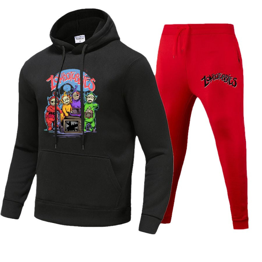 Women's hoodie and jogger set with colorful comic print Lune London