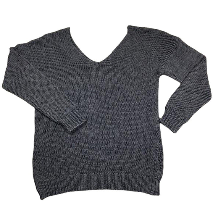 Chunky knit sweater for women with off-shoulder neckline and relaxed fit Lune Londonl