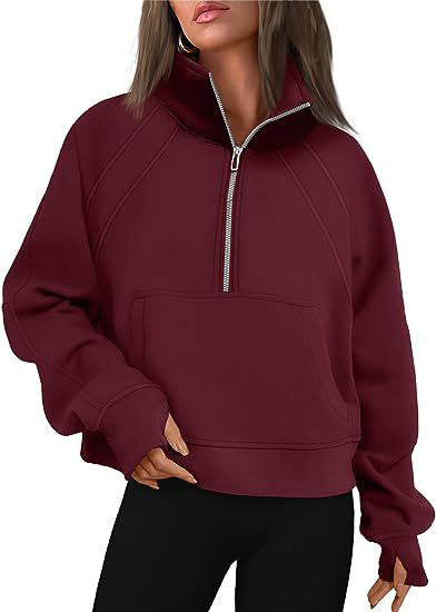 Oversized sweatshirt for women with high collar Lune London