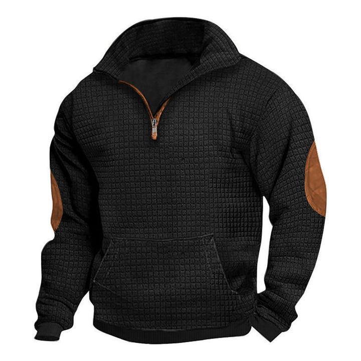 Sporty hooded sweater for men with structured design and practical pockets Lune London