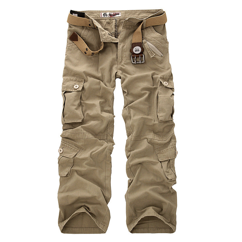 Men's Cargo Pants with Elastic Waistband and Versatile Pockets Lune London