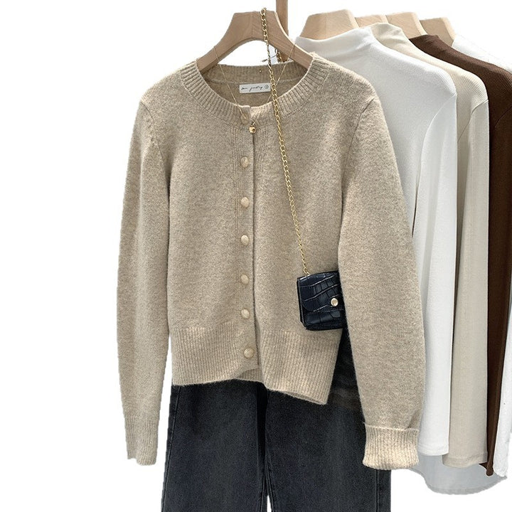 Cardigan Confortable Femme avec Design de Boutons Fins Chic & Stil
