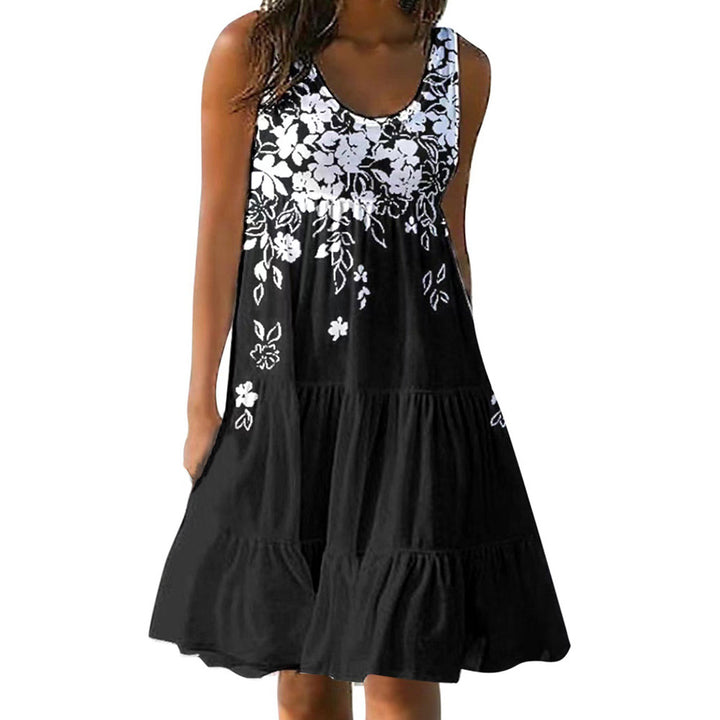 Ladies A-Line Floral Fluid Chic Dress