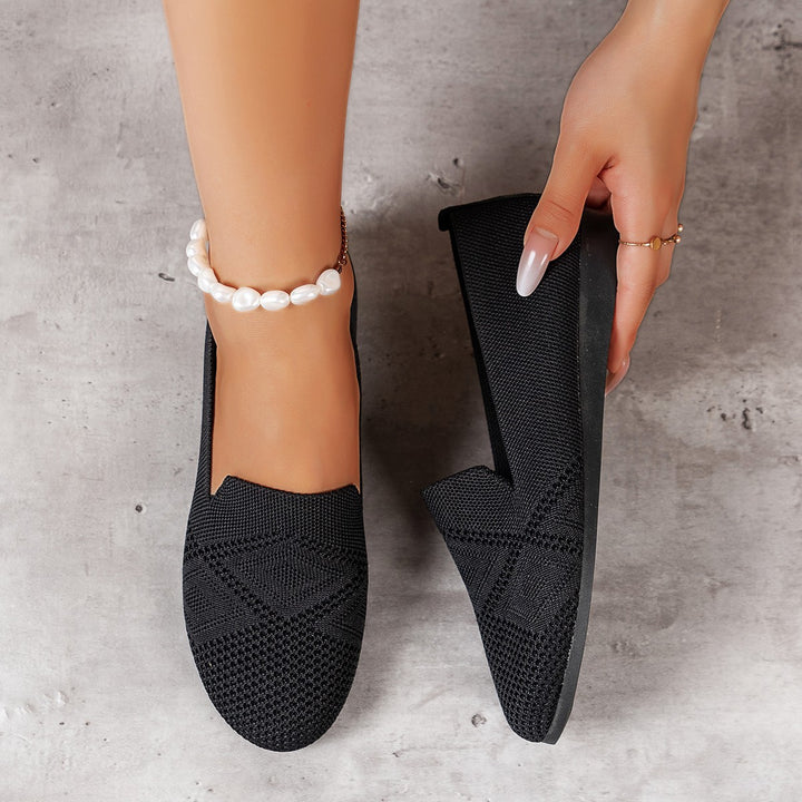 Breathable slip-on ballerina for women with flexible sole Lune London