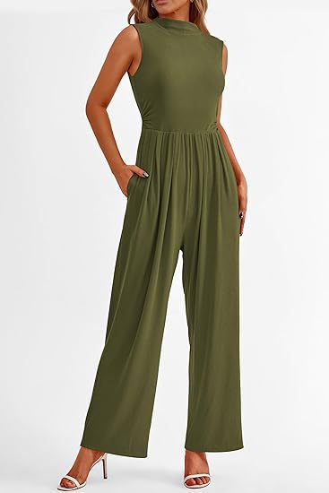 Elegant Woman Flowy Jumpsuit Lune London