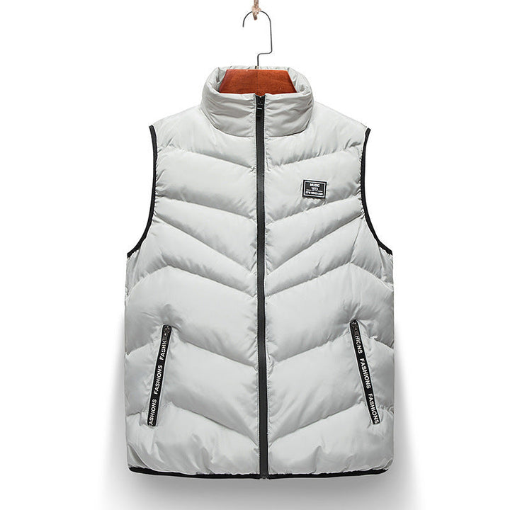 Lune London | Women's quilted vest with high collar and side zip pockets