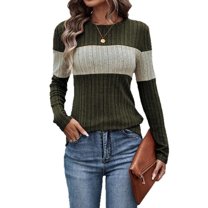 Pull en maille fine élégant pour femmes avec un motif rayé tendance Chic & Stil