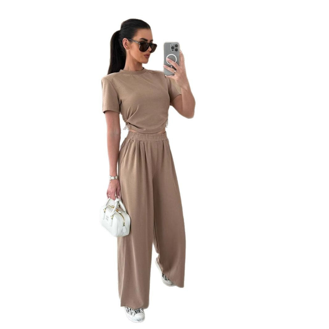 Lune London high-waisted lounge pants set for women
