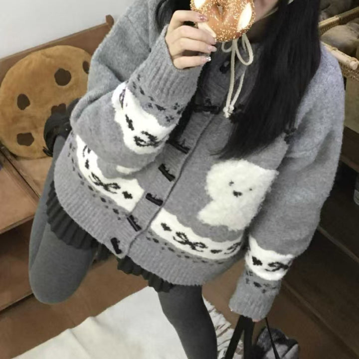 Women Animal Print Vest with Chic and Stylish Button Details