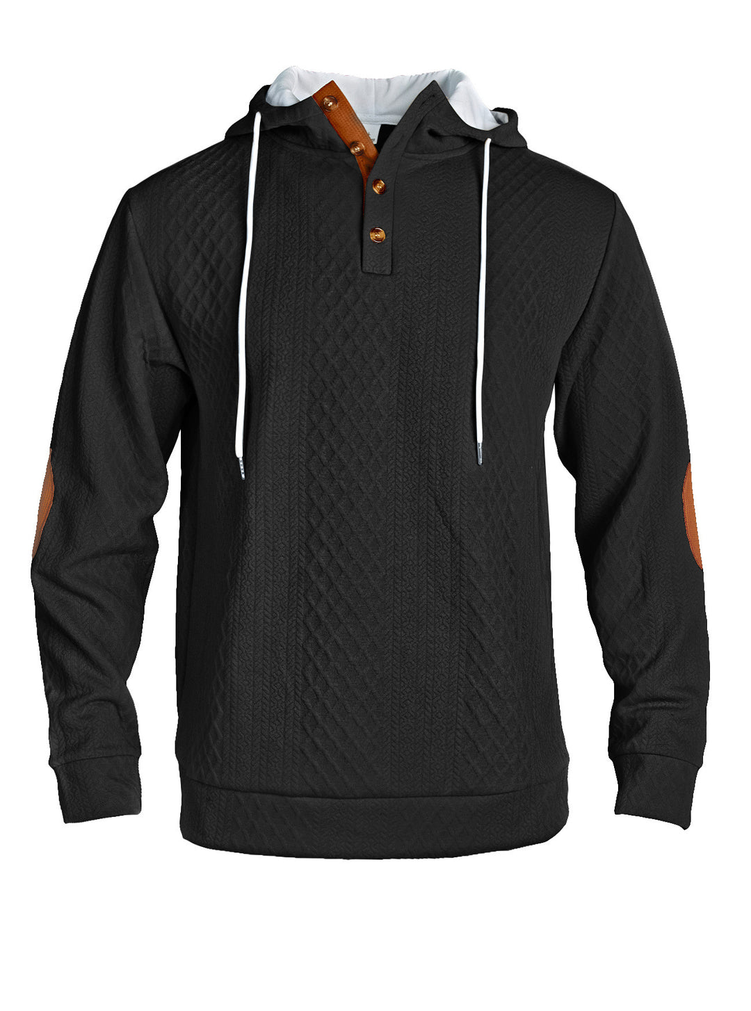 Casual hoodie for men with an innovative knitted structure and stylish accents Lune London