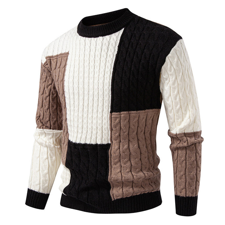 Trendy knitted sweater for men with a unique pattern and high wearing comfort Lune London