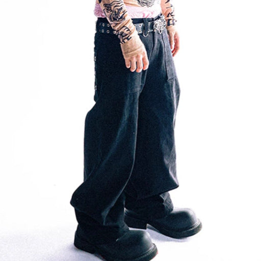 Cargo pants for women with eyelets and contrasting design Lune London
