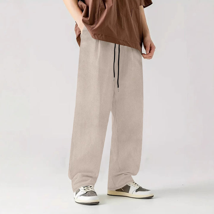 Men Comfortable Ribbed Pants Lune London
