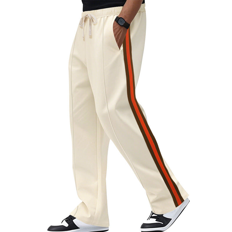 Sport leisure pants for men with side stripes and an elastic waistband Lune London