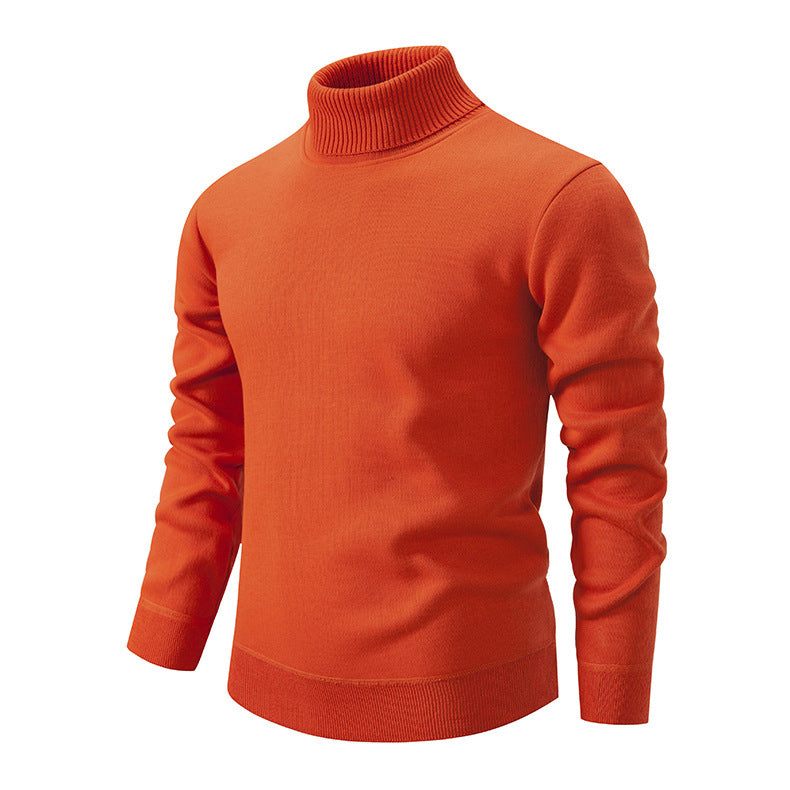 Men's soft knit turtleneck sweater with structured design Lune London