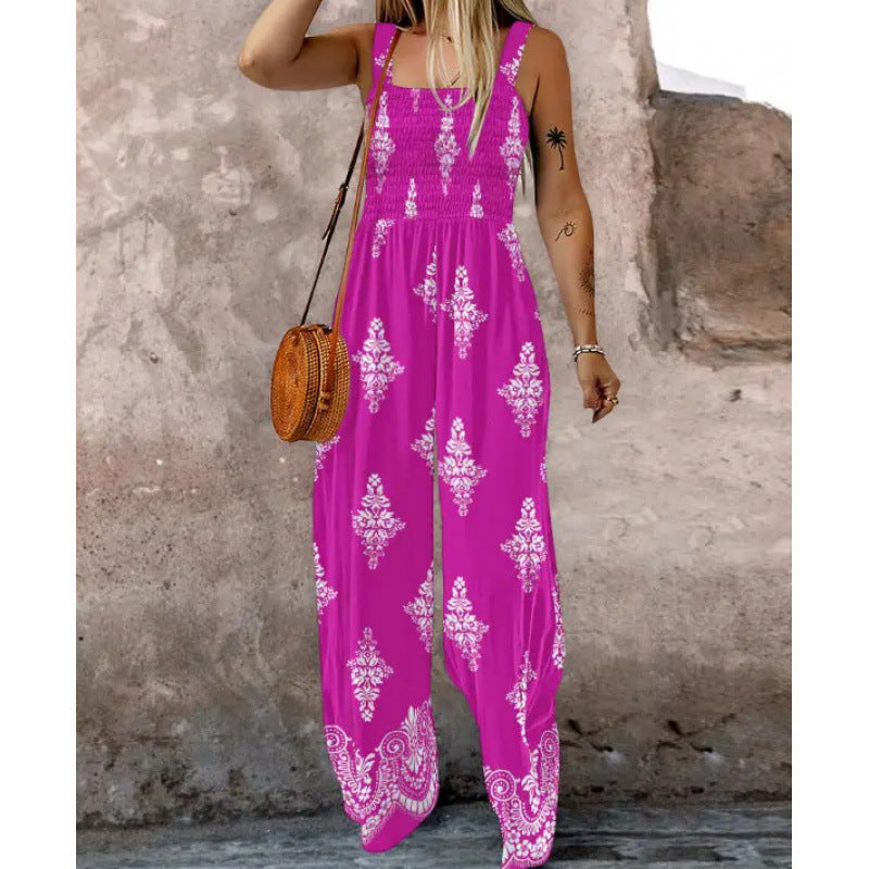 Women Boho Wide Leg Jumpsuit Lune London