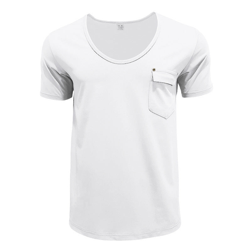 Breathable men's T-shirt with practical chest pocket Lune London