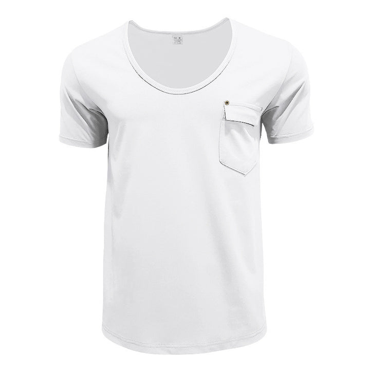 Breathable men's T-shirt with practical chest pocket Lune London