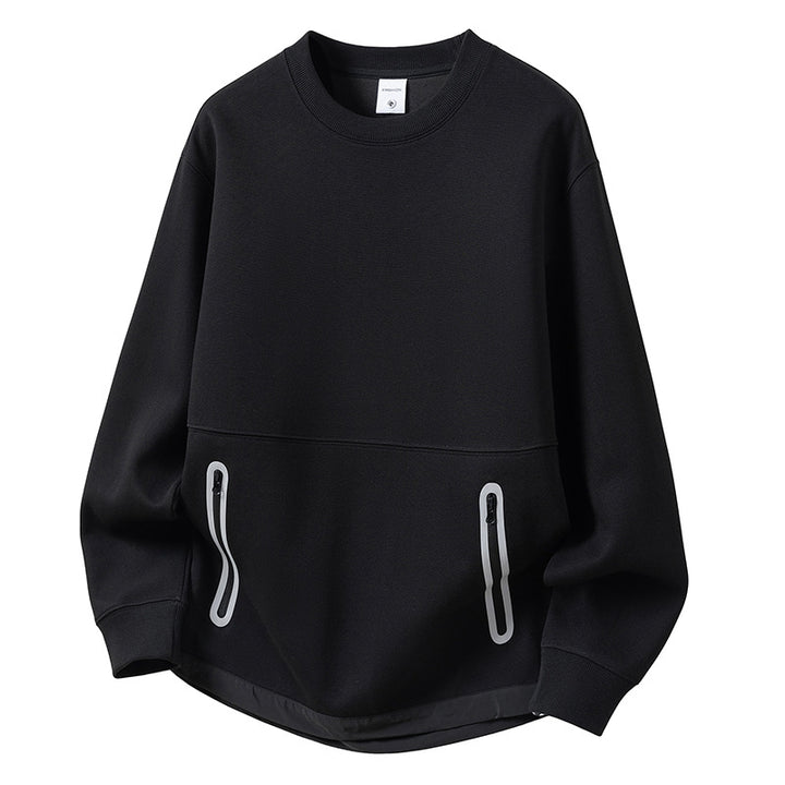 Ladies oversized sporty pullover with practical zip pockets Lune London