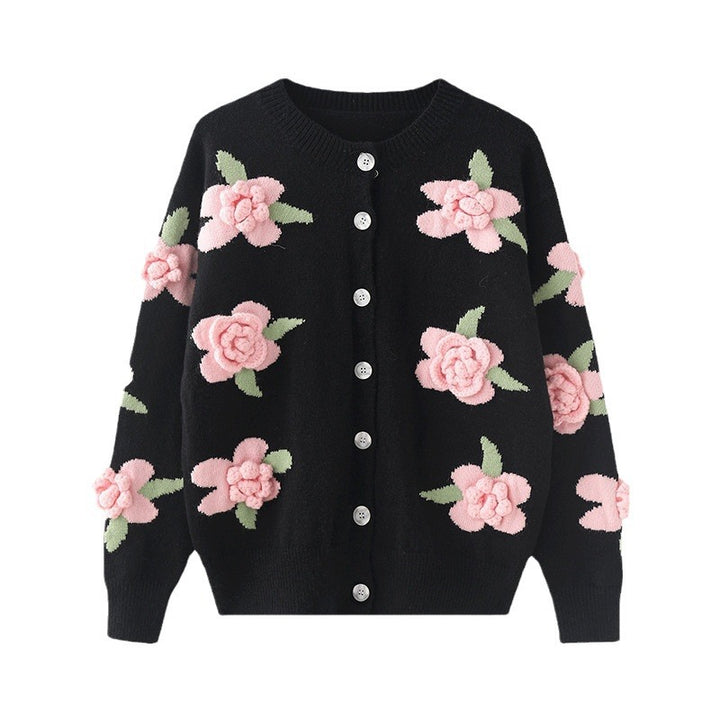 Cardigan pour femmes avec motif floral Chic & Stil