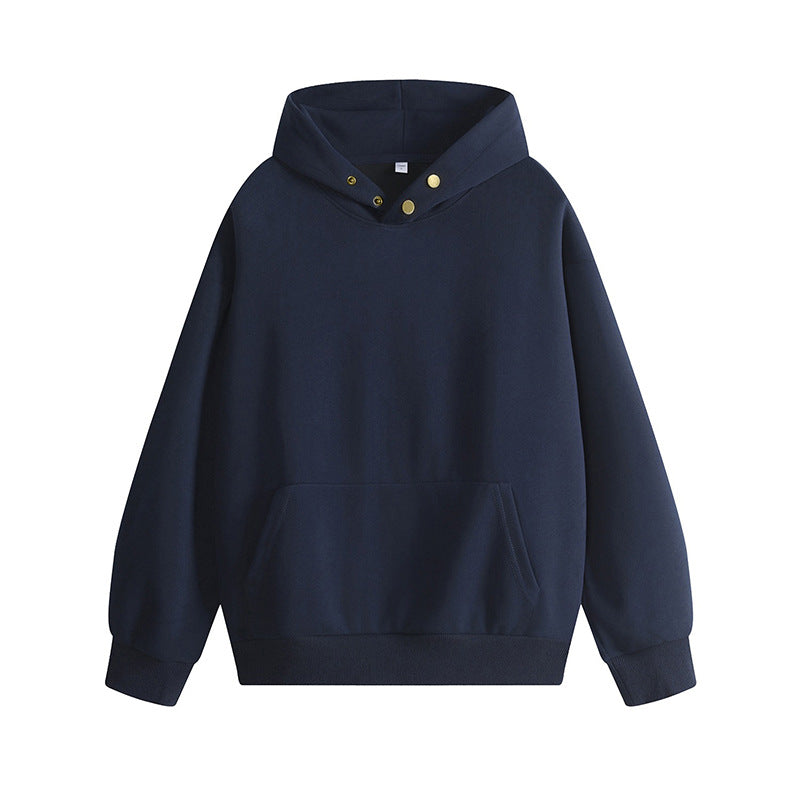 Hooded sweatshirt for women with innovative cut and practical snap buttons Lune London