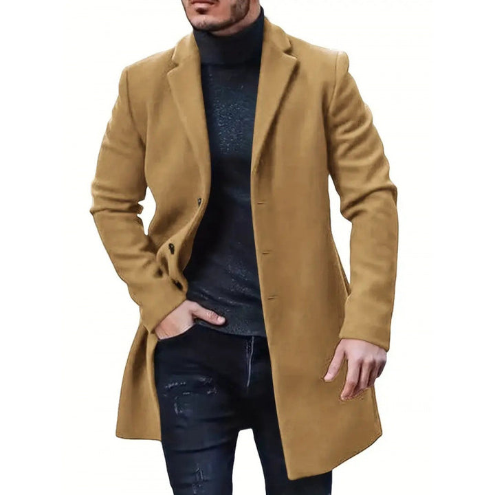Elegant and classic wool coat for men with slim fit Lune London