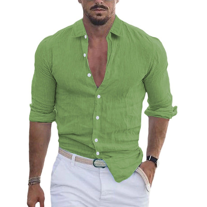 Men's Lightweight Linen Button Shirt Lune London