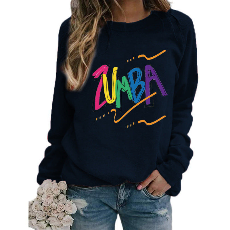 Sweatshirt pour femmes avec un design Zumba moderne et une coupe décontractée Chic & Stil