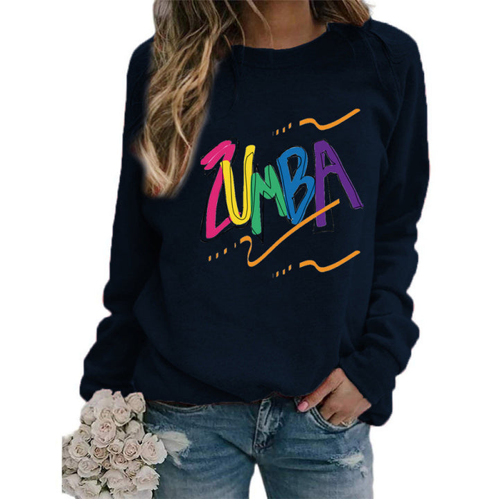 Sweatshirt pour femmes avec un design Zumba moderne et une coupe décontractée Chic & Stil