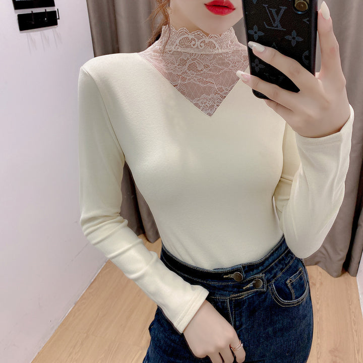 Ladies shirt with elegant lace details Chic & Stil