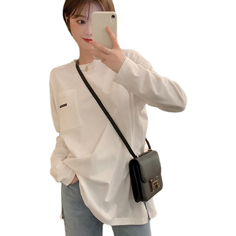Women's casual long sleeve shirt with pocket Chic & Stil