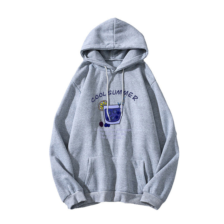 Women's hoodie with cheerful summer motif Chic & Stil