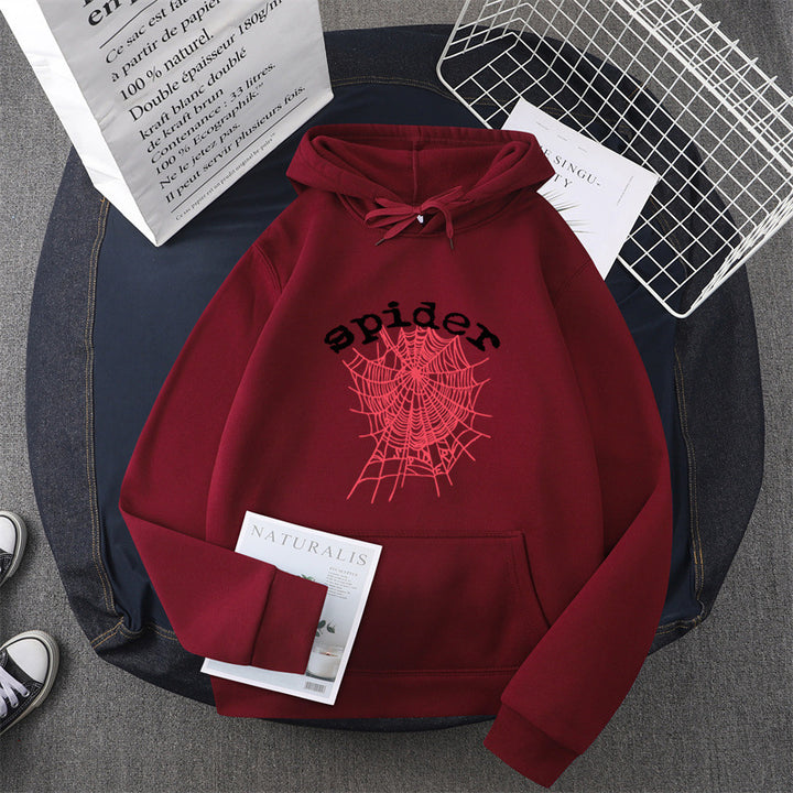 Women's hoodie with creative spider motif Lune London