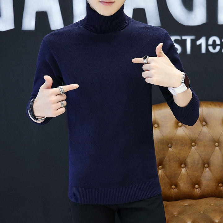 Turtleneck sweater with a fine structure for men Lune London
