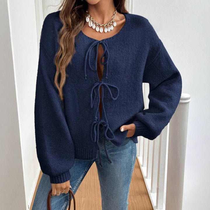 Women's sweater with drawstring and offset sleeves Lune London
