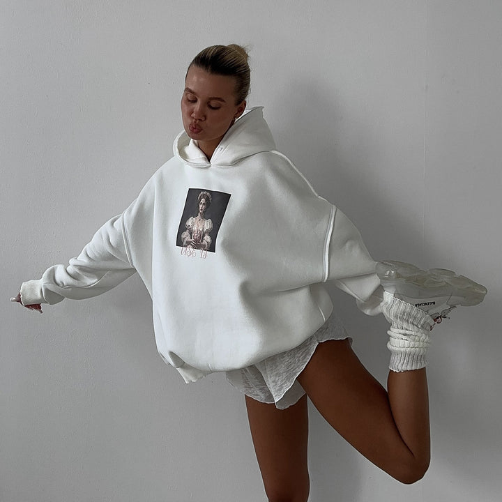 Women's hoodie with exclusive graphic design Lune London