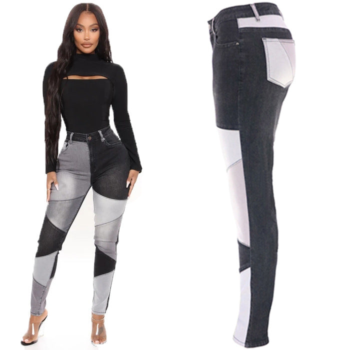 Slim-Fit jeans for women with modern block design and elastic waistband Lune London