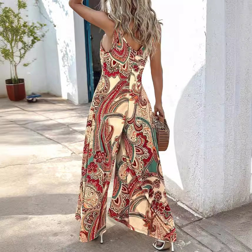 Elegant paisley silk maxi dress for women Lune London