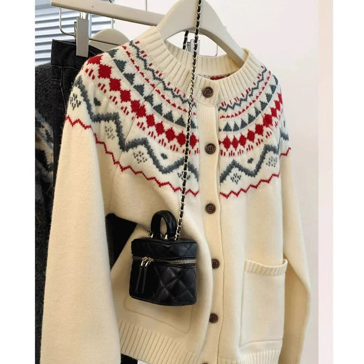 Cardigan pour femmes avec motif traditionnel Chic & Stil