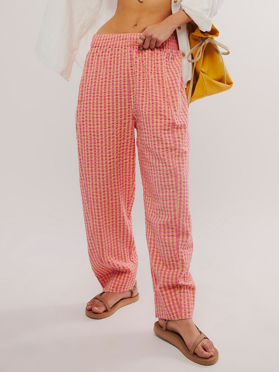 Lune London | Karo Cotton Woven Casual College-Style Bubble Pants