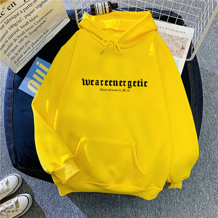 Women's hoodie with creative lettering and comfortable fit Chic & Style