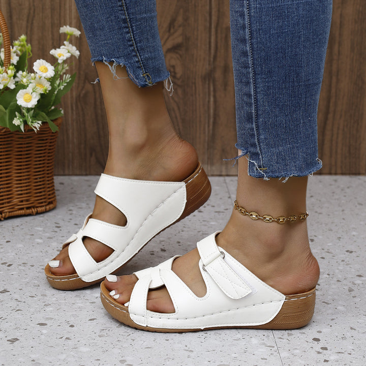 Comfortable wedge sandals for women with adjustable straps and a high-quality insole Lune London