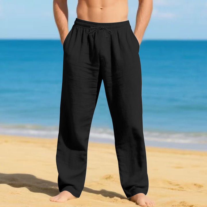 Men's lightweight beach pants with adjustable waistband Lune London