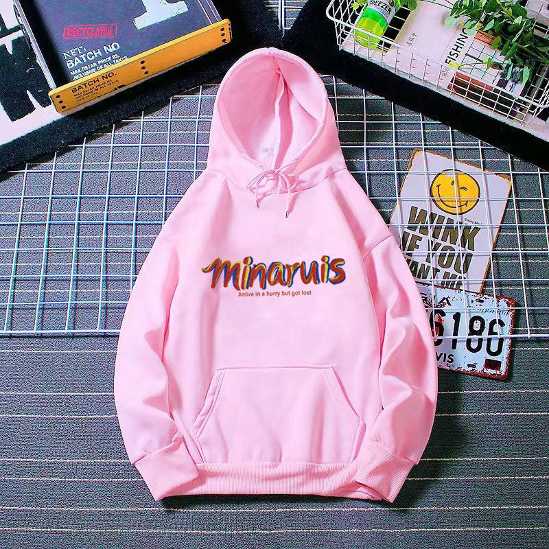 Women's hoodie with colorful lettering Chic & Stil