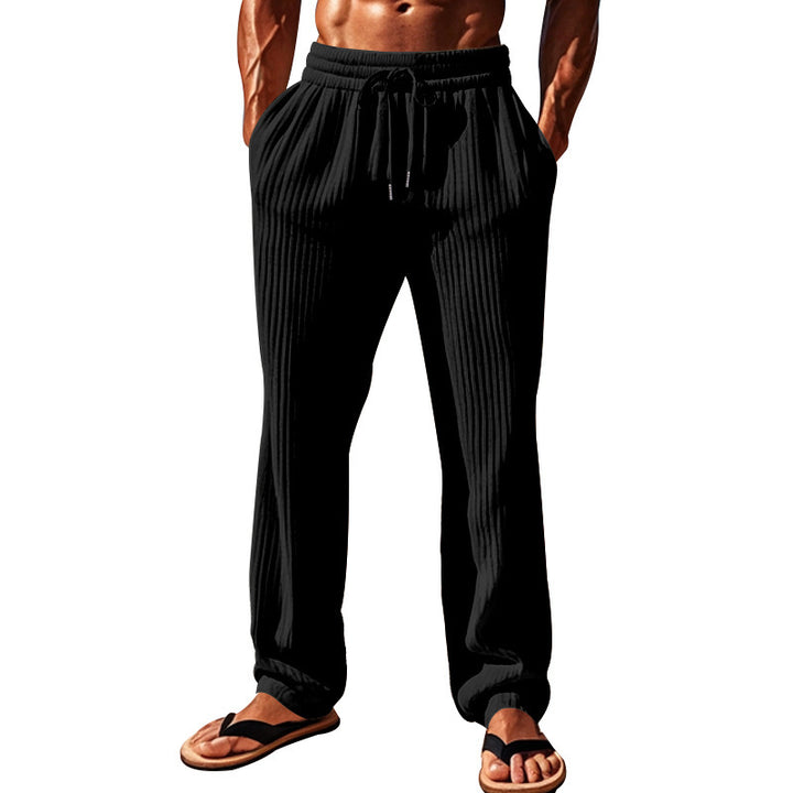 Leisure pants for men with an elegant ribbed pattern Lune London