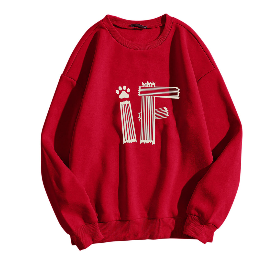 Women's casual sweatshirt with creative graphic print Chic & Stil