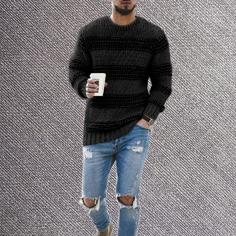 Lune London | Men's knitted sweater with textured pattern and modern cut
